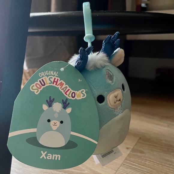 NWT Xam the Kirin Squishmallows Clip 3.5" - Picture 2 of 5